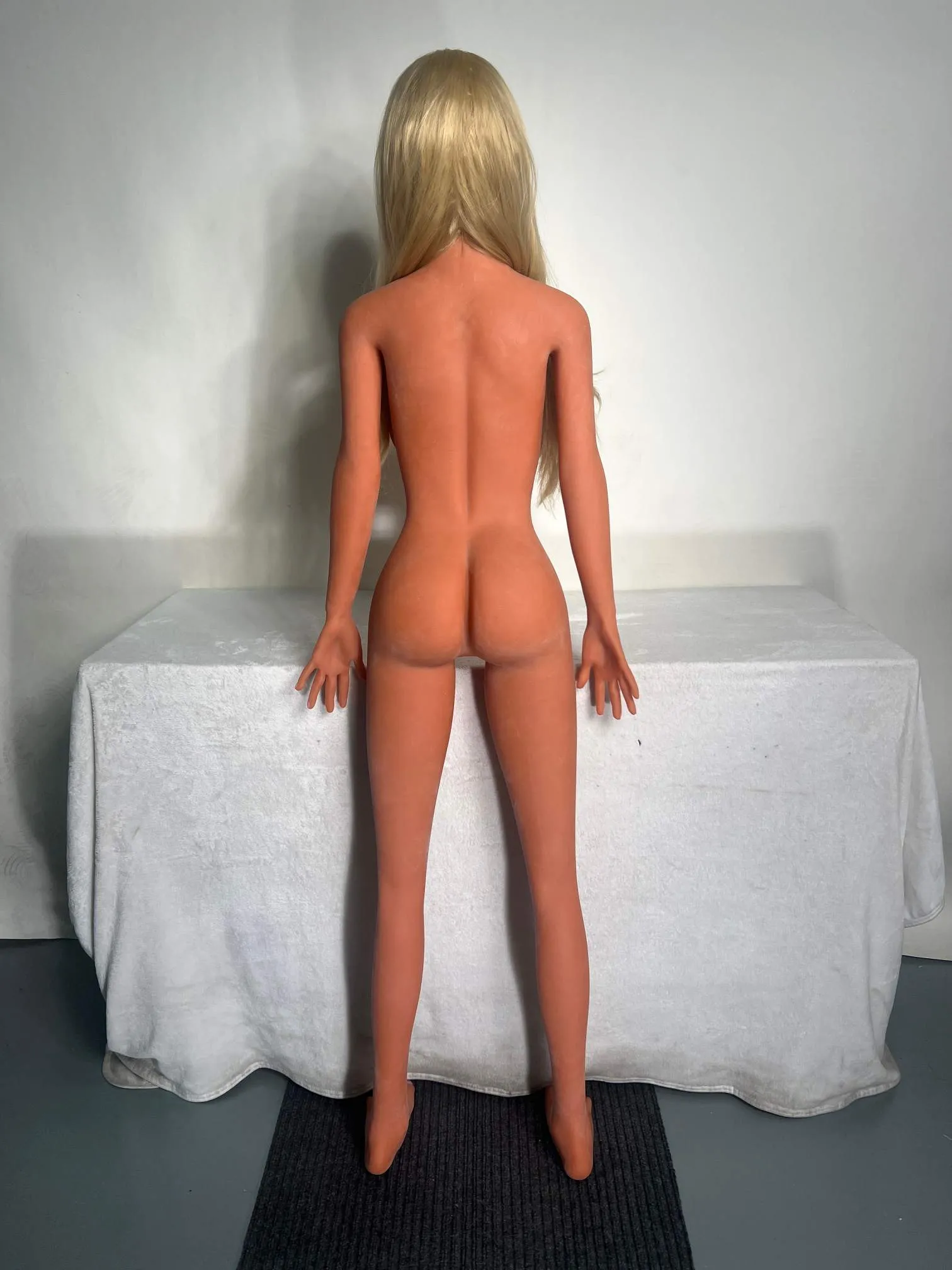 158cm Aubrey: Middle Breast Tan Skin Standing Doll with Blue Eyes