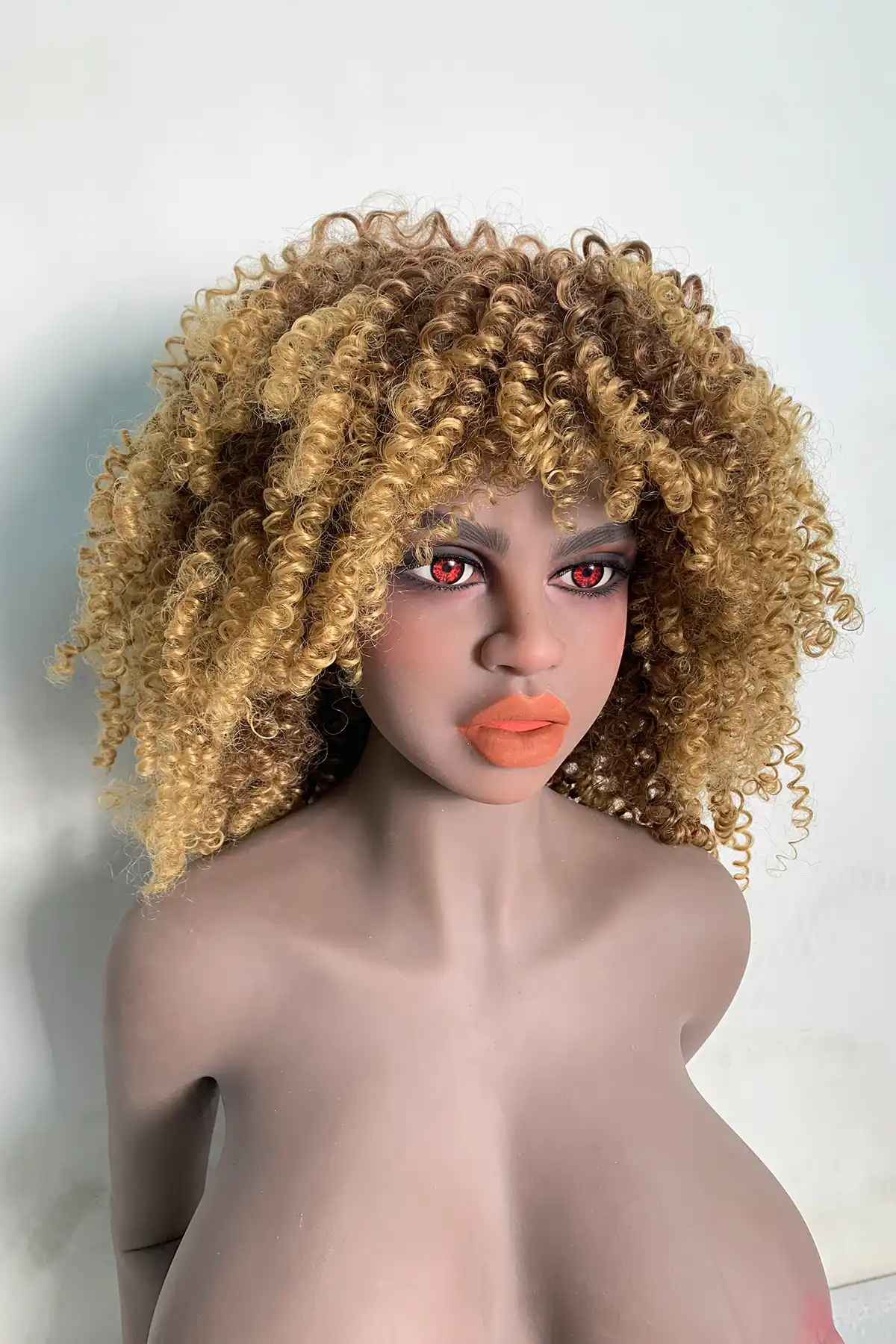 158cm Madelyn: Black Skin Standing Big Breast Doll