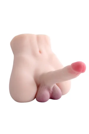 [US Stock] Realistic Gay Masturbator Sex Toy with 6.7in Dildo - Male Torso