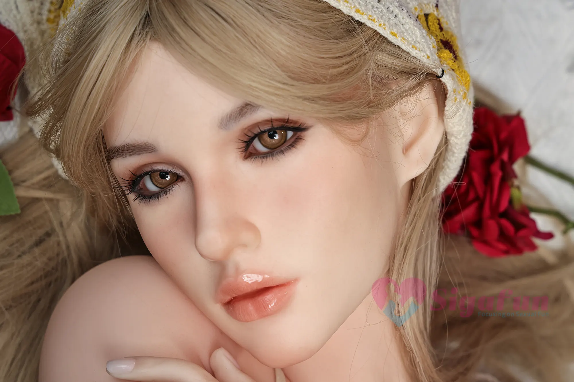 Cecily Lovely Sex Doll, 163 cm, Silicone Head + STPE Body, Natural finish, Amber eyes, product image 22